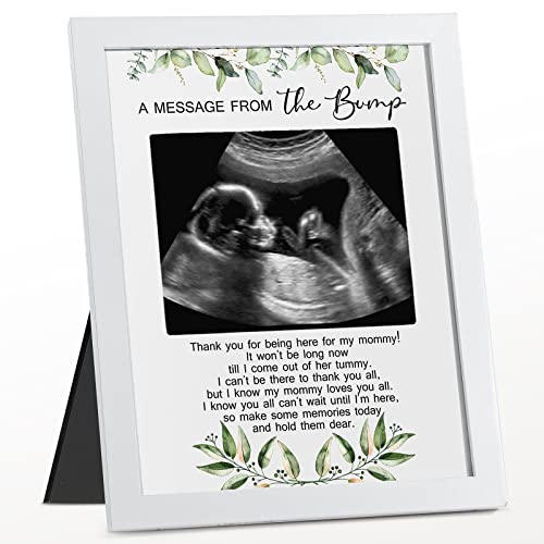Baby Shower Games Sign A Message From The Bump Love Frame Ultrasound Baby Sonogram Picture Frame Gifts For Expecting Mom Baby Shower Gender Reveal 4 X 5 Inch Photo #TOP24