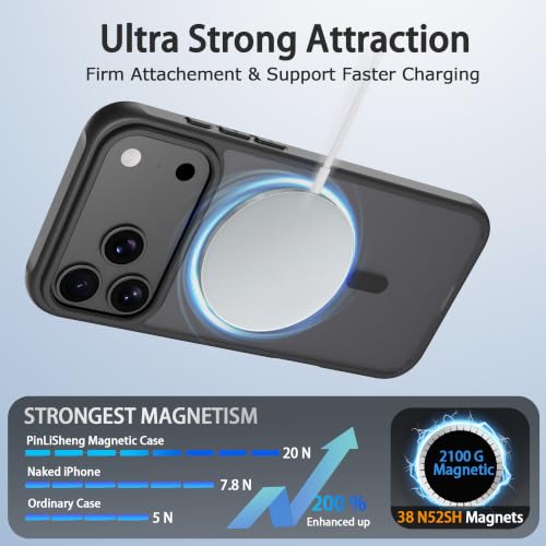 PinLiSheng Magnetic for iPhone 17 Pro Max/18 Pro Max Case Black - image 4