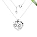 Produktbild PANDOCCI 2017 europäischer Art und Weise mittleres Locket Herz-Anhänger mit Liebe, Verschluss u. Herz-Halsketten-Schmucksachen (Love,Lock&Heart)