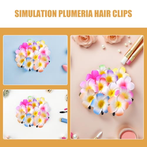 Pinzas cabello decoraciones plumeria 36 piezas un regalo ideal de fiesta 3