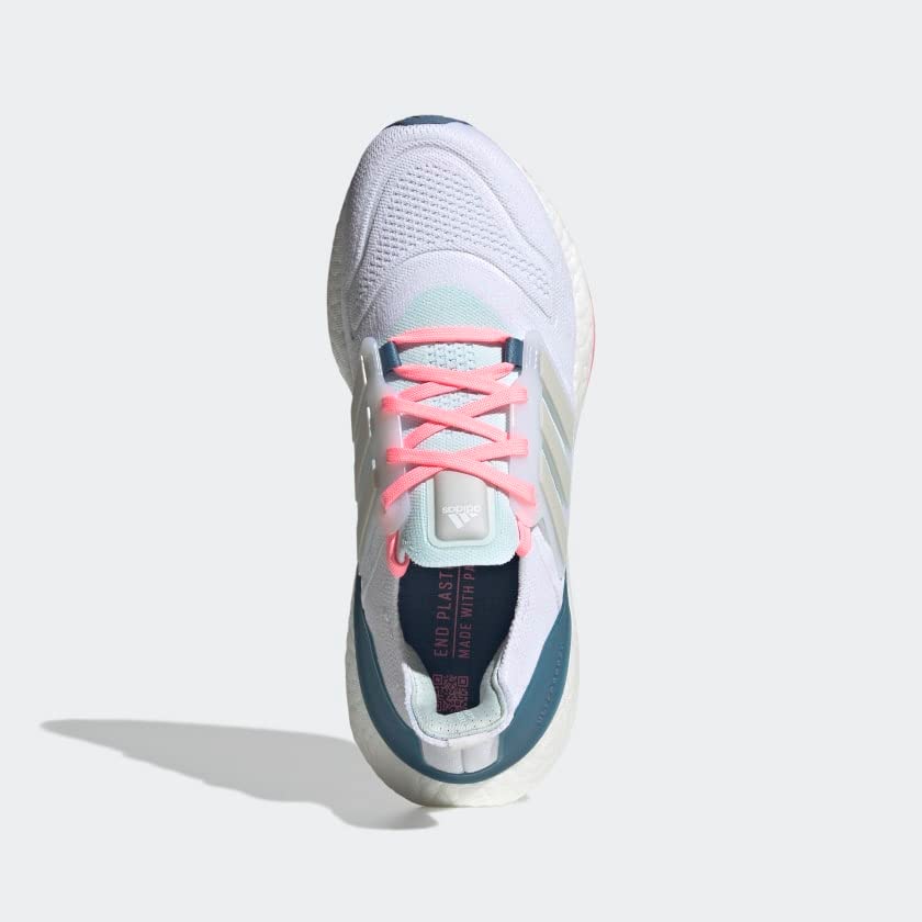 Image of adidas Womens Ultraboost Ultra Boost 22 Cold.Rdy Running Sneakers Shoes - Orange