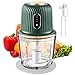 Lecone Tritatutto Elettrico 600ml Robot da Cucina Multiuso Tritatutto con 3 Lame in Acciaio Inossidabile Tritacarne da Cucina Frullatore Tritatutto per Pesto Verdure Carne Frutta Spezie