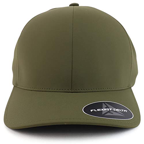 Trendy Apparel Shop Sweat Free Stain Block Fitted Baseball Cap - Olive - 2Xl #TOP1