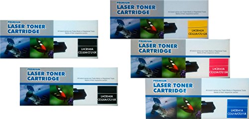 Set 5 cartucce toner (2 nero, 1 ciano, 1 magenta e...