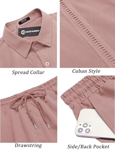 Chemises cubaines Guayabera ensemble 2 pièces lin et coton premium - 5