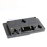 DRRI Anton Bauer Gold Mount to V Mount Adapter Battery Converter Adapter Plate with D-Tap Output for Panasonic DSLR Camera Camcorder (S-GP-A)