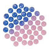 ideamall UVビーズ パーツ 変色 紫外線 チェッカー 確認 ハンドメイド 50個セット (ピンク)