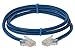 SF Cable 10ft Cat 6 Non-Booted Unshielded (UTP) Ethernet Network Cable, RJ45 Plug, 550Mhz Snagless Patch Cable, 24AWG 4pair Stranded Copper Wire - Blue