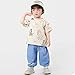 Cherie Kids 100% Organic Cotton Soft 0-5T Summer Breathable Newborn Baby Toddler T-Shirt Unisex Boys and Girls Short Sleeve