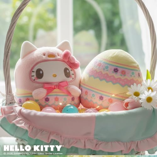 Image of TeeTurtle Reversible Sanrio Hello Kitty Easter 4 Inch Flip Plush