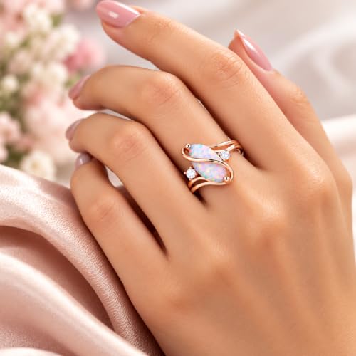 Barzel 18K Gold Plated Created Gemstone Ring with Cubic Zirconia Accents - Image 5
