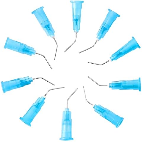 JMU 300Pcs 23G Bent Dental Dispensing Tips Cover