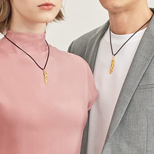 CHOW SANG SANG 999.9 24K Solid Gold Price-by-Weight Gold Feather with Pearl Necklace for Women and Men 93590Z 93591Z4