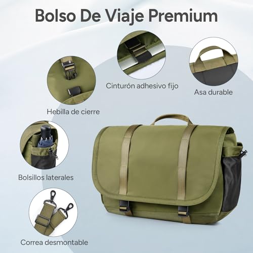 Expandable Messenger Bag Fit 16" Laptop for Men Women Work College Office Computer4