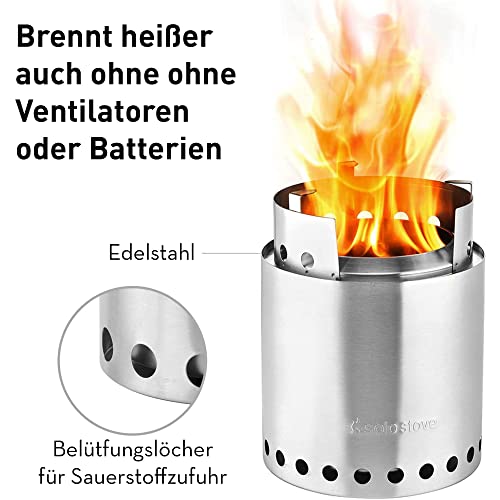 Solo Stove Campfire Campingkocher | Tragbarer Camping Stove, Für 4+ Personen, Rostfreier Edelstahl, Leistungsstarke… – Ansicht 2