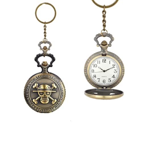 Image of MALKIN One Piece Keychain | Keychain | One Piece | Merch | Pocket Watch | Pocket Watch Keyring (Vintage)