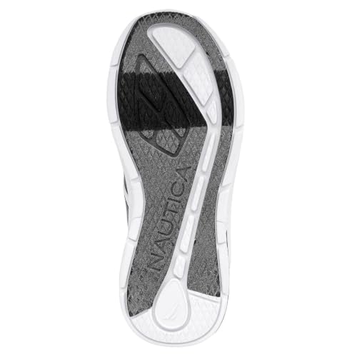 Nautica Kids Boys Youth Athletic Running Shoe|One-Strap Bungee Sneakers|Little Kid-Big Kid Sizes Performance and Style-Manalapin Boys-White Black Red Pop-Size 13 - image 5
