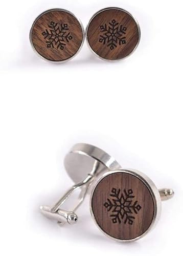 GIVBRO Gemelli in legno gemelli da uomo camicia