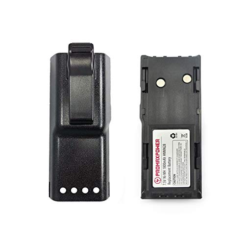 PROMAXPOWER [2-Pack] 1800mAh Ni-Mh HNN9628, HNN9628AR Battery for Motorola Radius Two-Way Radios CP450, GP88, GP300, GP600, GTX800, GTX900, GT-2050, LCS2000, LTS2000, MTX638, P040, PRO3150, PTX600