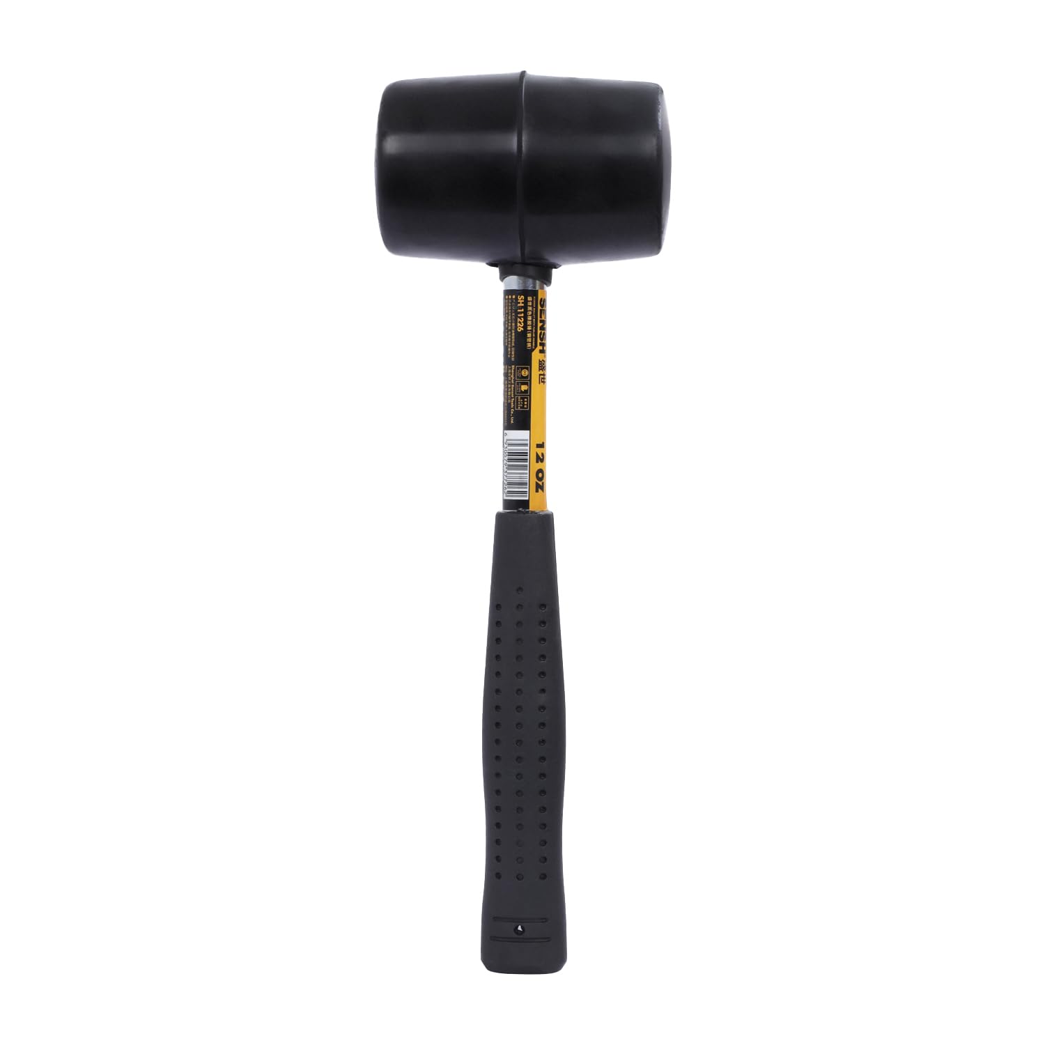 Rubber Mallet 12 oz (340 G) | Tubular Metal Handle | Solid Rubber Head | Ergonomic Non Slip Handle | Designed for Non Marking application such as Assembly, Flooring, Home & Professional-image-29