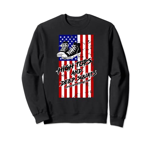 High Tops und Deep Squats Gewichtheber-Sneaker-Freak Sweatshirt