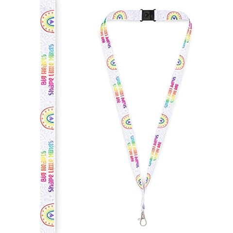 Big Hearts Shape Little Minds Lanyards Teacher Nursery Nurse Care Worker SEN Teachers Gift Leaving Present Cover