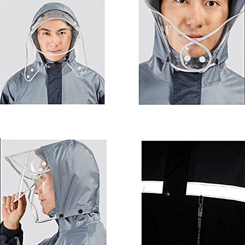 Traje impermeable para lluvia para hombre y mujer color amarillo talla L miniatura 3