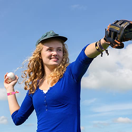 48 Pieces Softball Hair Ties No Crease Elastic Ribbon Ponytail Holder Baseball Hair Accessories Hair Ties For Women Girls Sports Player And Teams #TOP5