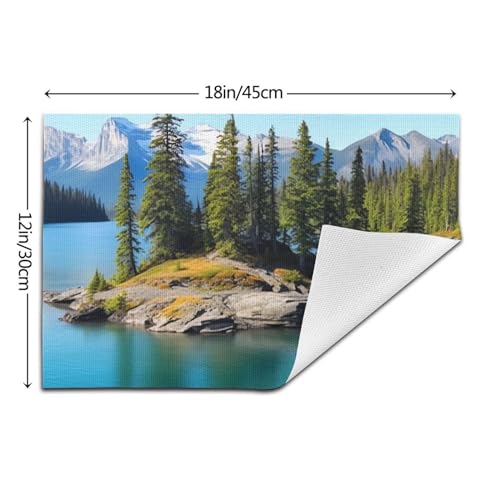 Sets de table de cuisine lavables en PVC lot de 4 tapis de table antidérapants - 3