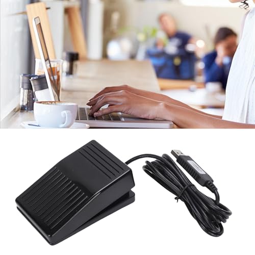 Interruptor de pedal USB para transcripción y videojuegos ergonómico 2
