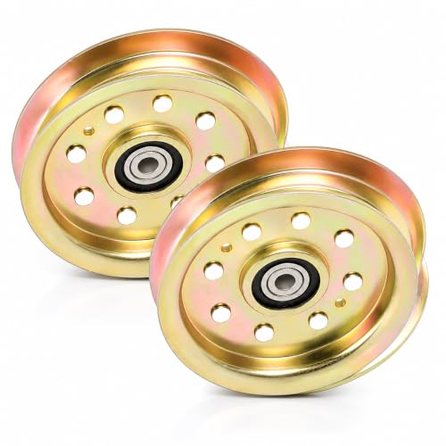 Virtionz Flat Idler Pulley for MTD Cub Cadet RZT 50 L54 42 S50 Troy-Bilt GT54 TB2450 756-04129B 956-04129C (2)