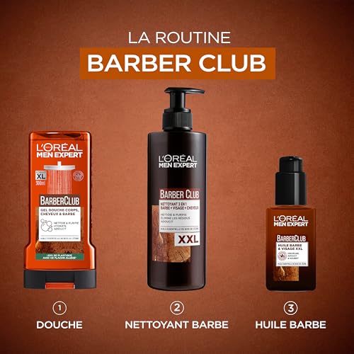 L'Oréal Paris Men Expert Barber Club Gel Douche 3en1 300ml Lot de 6 - 3
