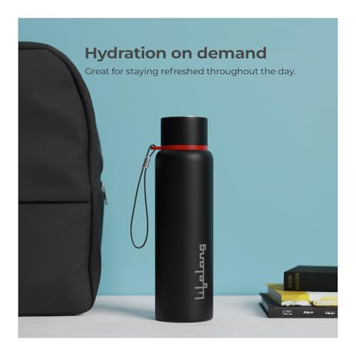 Lifelong Stainless Steel Water Bottle 950 ml | Single Wall, Anti-Bacterial, BPA Free, Odour-Free, Easy to Clean, Corrosion Resistant | Secure Cap for School, Travel, Gym & Work (LLWBT02, Black) - Image 5