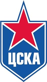 CSKA Moscow Logo KHL Russia Hockey Car Bumper Sticker Decal 8 x 12 cm
