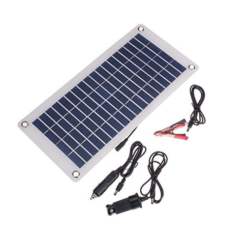 Ting WU Generator Accessories, 9.2W 12V Solar Panel Powered Kit System Semi-flexible Portable Polysilicon Solar Panels Wind Solar