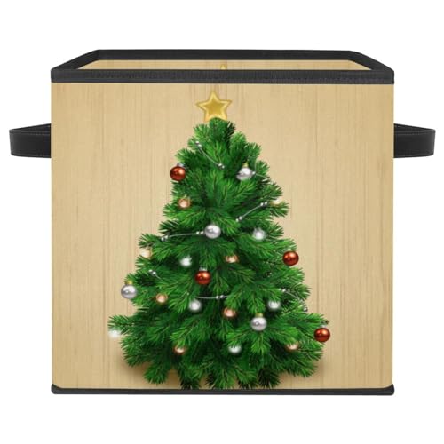 Panier de rangement pliable cube avec poignées robustes pour textile et linge de maison - 2