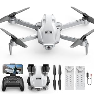 Holy Stone HS130 Mini Drone for Kids Adults with 1080P HD Camera, Foldable RC Quadcopter with 3 Speed Modes, Tap Fly, 3D Flips, Voice and Gesture Control, 2 Batteries, Kid Gift Toys for Boys Girls