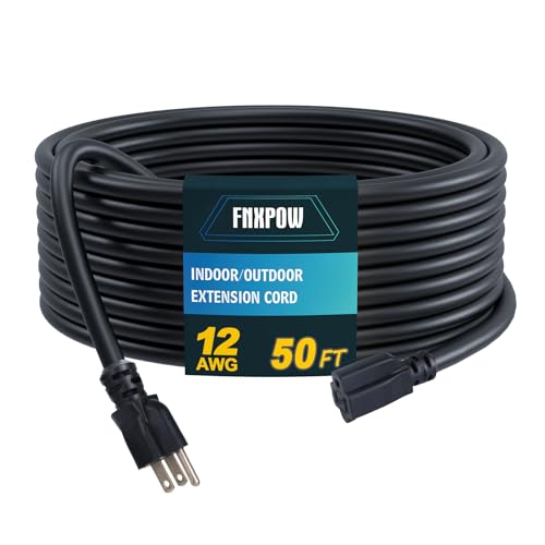 FNXPOW Heavy Duty 50ft Extension Cord