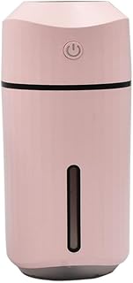 Humidificador con iluminación colorida y modos duales para refrescar el aire y un ambiente calmante (rosa)