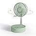 Wentylator podłogowy USB z akumulatorem, wentylator z nawilżającą głowicą i lampką nocną, składany wentylator teleskopowy-zielony 19,7 * 19,7 * 12,4 cm (zielony 19,7 * 19,7 * 12,4 cm)
