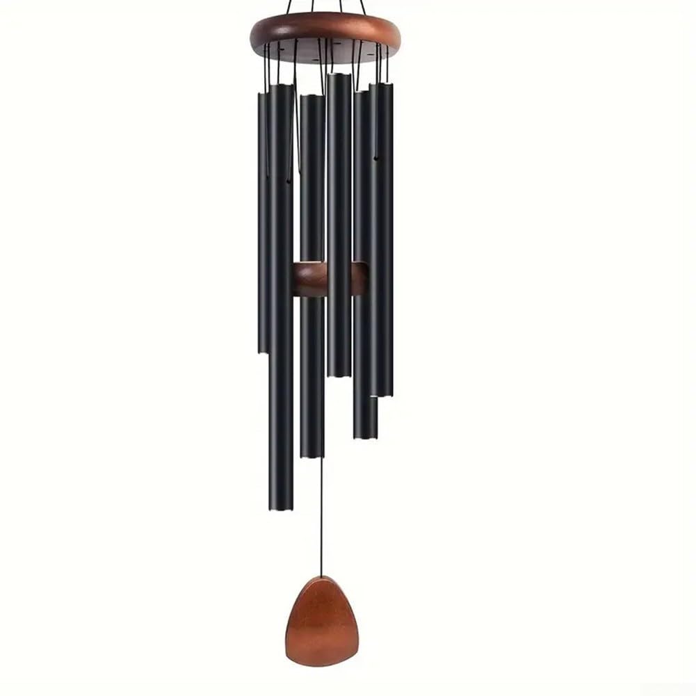 Zeroupshop Extra Large Aluminium Wind Chimes 68 cm Deep Tone Memorial Garden Decor Outdoor Indoor Handmade Tuned Metal Chimes
