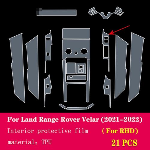 Protection écran LCD en TPU transparent pour Range Rover Velar 2021 - 3