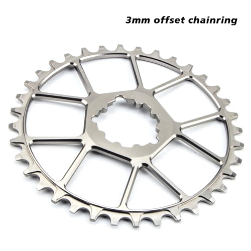 CobraCrawler Ultralight MTB 165/170/175mm Crankset Set,32T 34T 36T 38T Single Speed Mountain Bike Cycling Road Bike Crank Arm Set DUB Axis 29mm Mountain Bicycle Crankset (Titanium Crank 165mm, 32T BB)