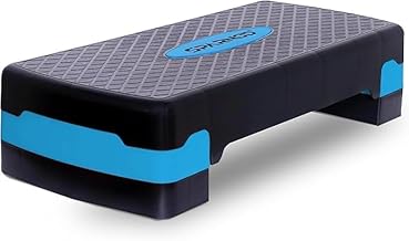 منصة تمارين ايروبيك 225 صغيرة الحجم ومحمولة بارتفاع قابل للتعديل ومضادة للانزلاق تتحمل وزن حتى 225 كجم مناسبة للتمارين المنزلية وتمارين الكارديو وتدريبات القوة والبيلاتيس 3