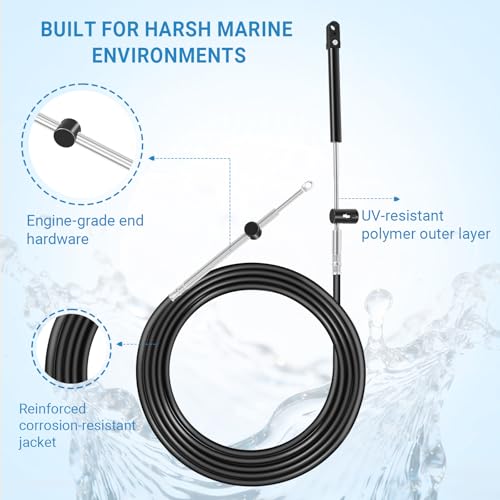 Câble d'accélérateur GEN 1 Mercury de haute précision pour commande Quicksilver