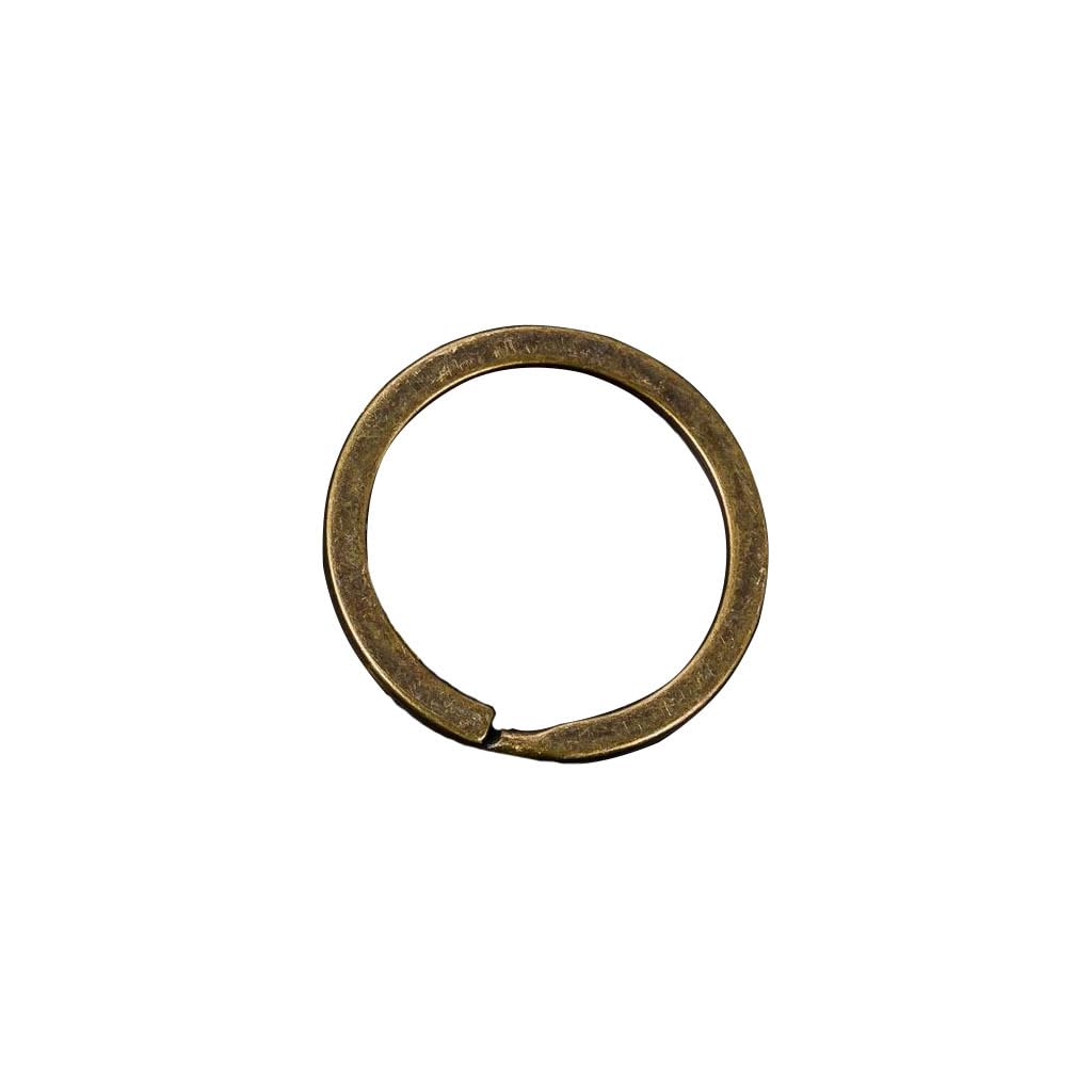 Egurs 50PCS Key Rings 1.8x25mm Split Bulk Keyrings Flat Keychain Ring for Home Car Keys and Crafts Making (Bronze)