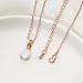 AILUOR Rose Gold Plated Created Opal Necklace, Opal Necklaces for Women Dainty Teardrop Pendant October Birthstone Jewelry Bridal Wedding Jewelry Birthday Gift for Wife Mom Her (Teardrop, Rose Gold)