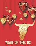  Year Of The Ox: Chinese Zodiac New Year - Vietnamese Happy Lucky Gift - Asian Lunar Calendar Astrology Sign - Best Creative Notebook Journal - Beautiful Lanterns Cover 8.5\
