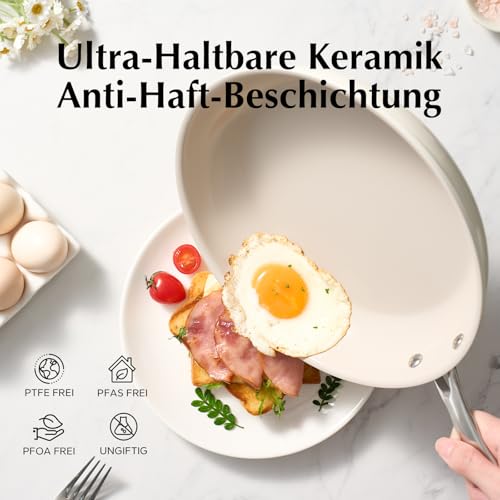 Imagen de Redchef Juego De 3 Sartenes Ceramica Antiadherentes