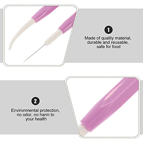 UPKOCH 2Pcs Açúcar Mexa Agulha Agulha Riscador Biscoito Confeiteiro Pin Pin Sugarcraft de Decoração